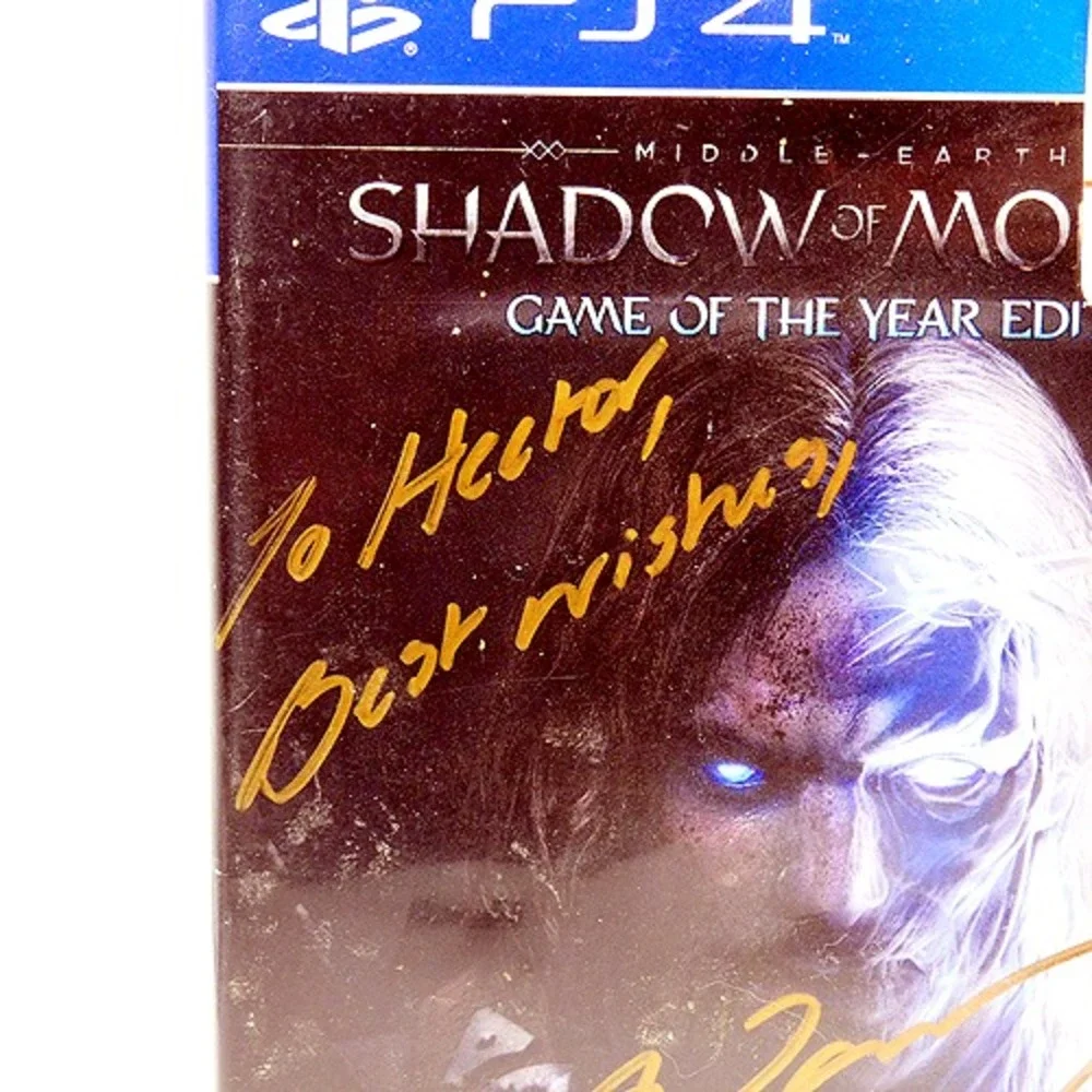 Adam Croasdell Autographed Middle Earth: Shadow of Mordor Game of the Year PS4